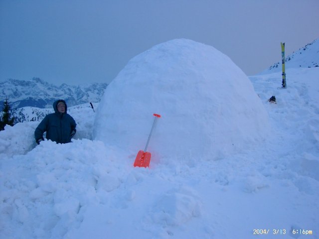 Fertiges Iglu